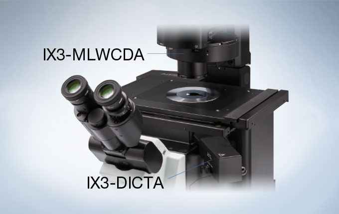 奥林巴斯倒置显微镜IX83用电动DIC滑块