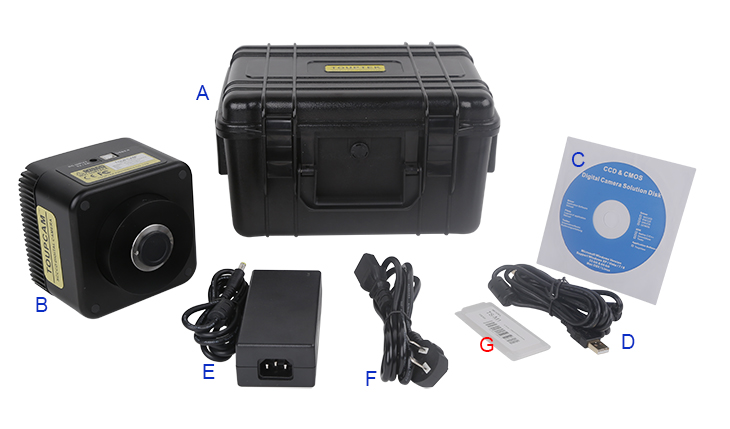 SCCCD USB2.0 CCD相机包装清单