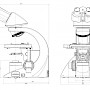 Leica DM1000, Leica DM1000 LED尺寸图