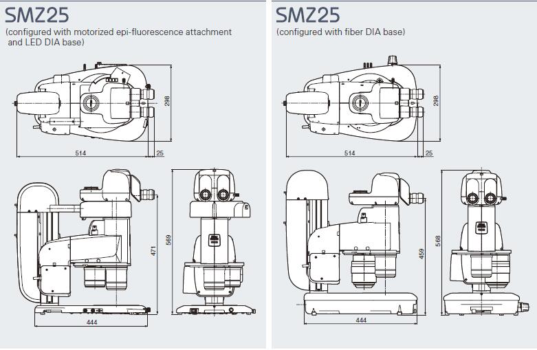 SMZ25尺寸图