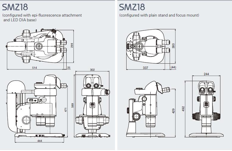 SMZ18尺寸图